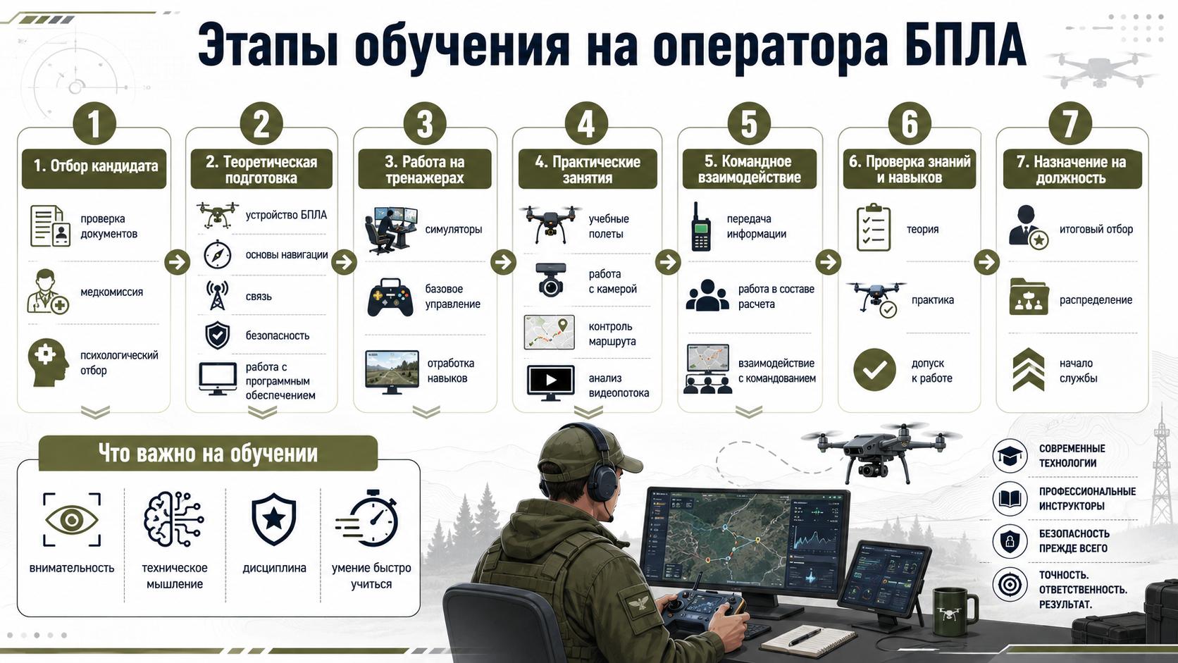 Этапы обучения оператора БПЛА