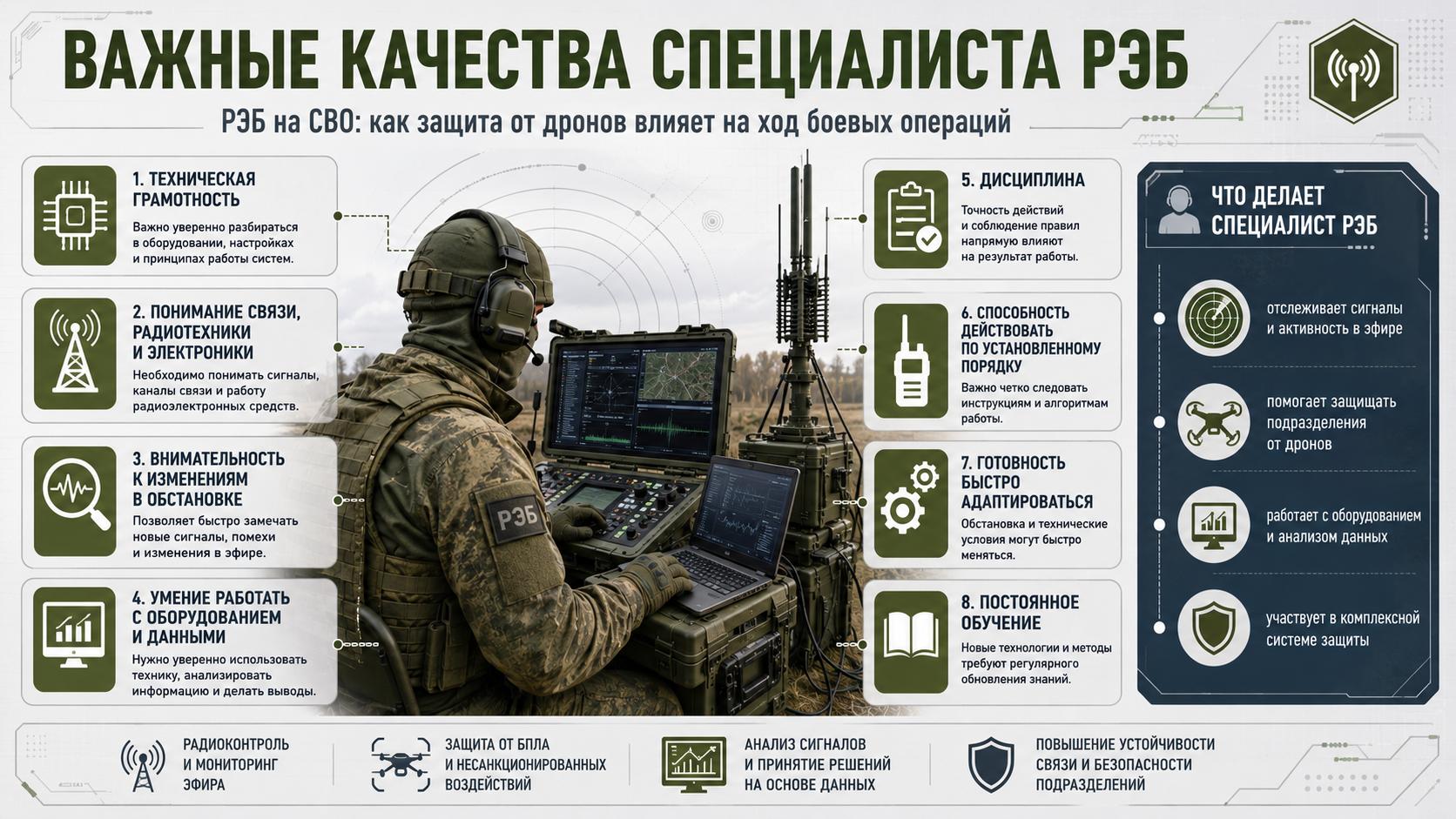 Важные качества специалиста РЭБ